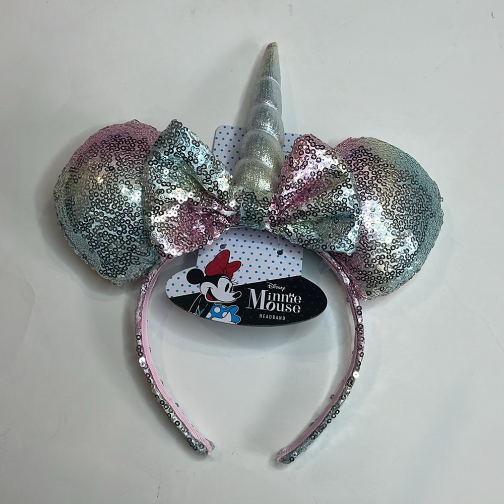 Disney Minnie Mouse Sequins Headband Unicorn Ears NWT Girls & Women